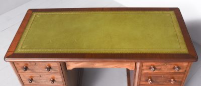 Fine Quality Mid-Victorian Mahogany Pedestal Desk - Image 6