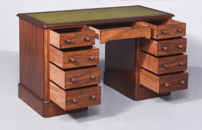 Fine Quality Mid-Victorian Mahogany Pedestal Desk - Image 8