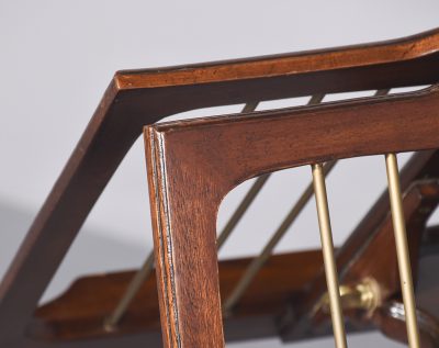 Handmade Regency-Style Mahogany Adjustable Duet Music Stand - Image 9