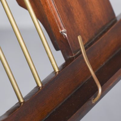 Handmade Regency-Style Mahogany Adjustable Duet Music Stand - Image 10