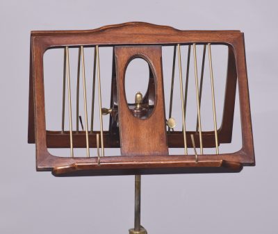 Handmade Regency-Style Mahogany Adjustable Duet Music Stand - Image 14
