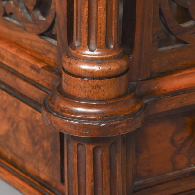 Exhibition Quality Walnut Canterbury - Image 5