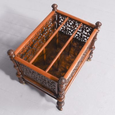 Exhibition Quality Walnut Canterbury - Image 10
