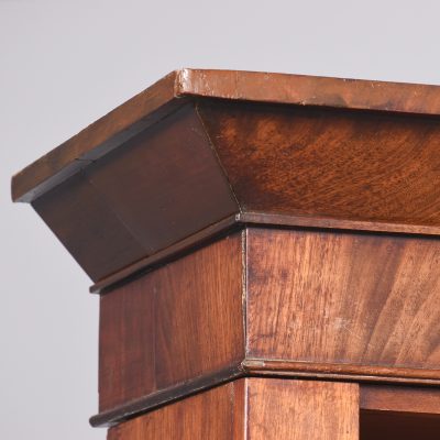 Early Victorian Mahogany Tall Two-Section Open Bookcase - Image 3