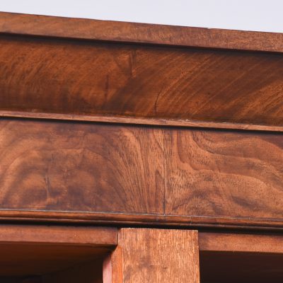 Early Victorian Mahogany Tall Two-Section Open Bookcase - Image 4