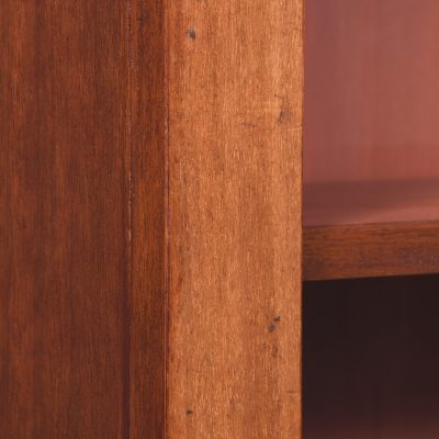 Early Victorian Mahogany Tall Two-Section Open Bookcase - Image 8