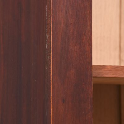 Large Mid-Victorian Mahogany Three-Section Open Bookcase - Image 7