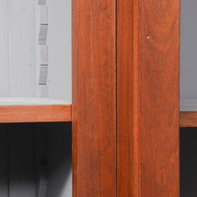 19th Century Sheraton-Style Inlaid Mahogany Breakfront Bookcase - Image 6