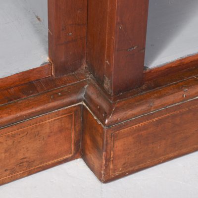 19th Century Sheraton-Style Inlaid Mahogany Breakfront Bookcase - Image 7