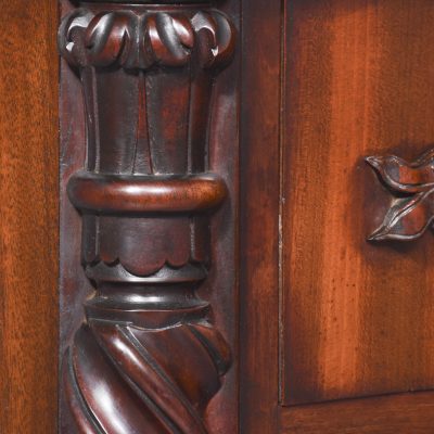 Pair of Mid-Victorian Carved Mahogany Small Chest of Drawers/Bedside Lockers - Image 4