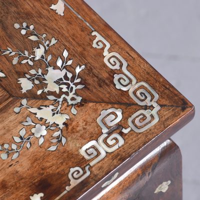 Quality, Chinese Qing Period Mother of Pearl Inlaid Occasional Table - Image 2