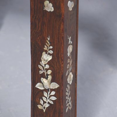 Quality, Chinese Qing Period Mother of Pearl Inlaid Occasional Table - Image 5