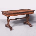 Free Standing Regency Rosewood Library Table of Exceptional Quality library table Antique Desks