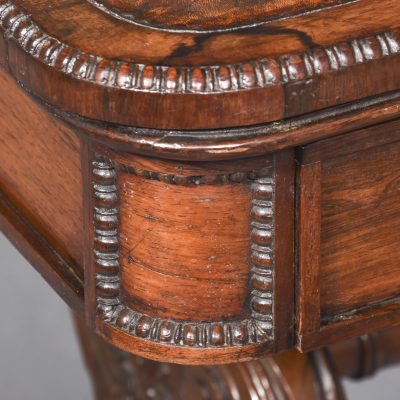Free Standing Regency Rosewood Library Table of Exceptional Quality - Image 2