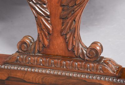 Free Standing Regency Rosewood Library Table of Exceptional Quality - Image 5