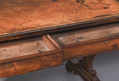 Free Standing Regency Rosewood Library Table of Exceptional Quality - Image 8