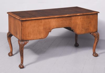 Early Georgian-Style, Freestanding Figured Walnut Writing Desk - Image 11