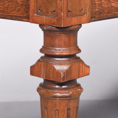 Wide William IV Pollard Oak Hall Table - Image 4