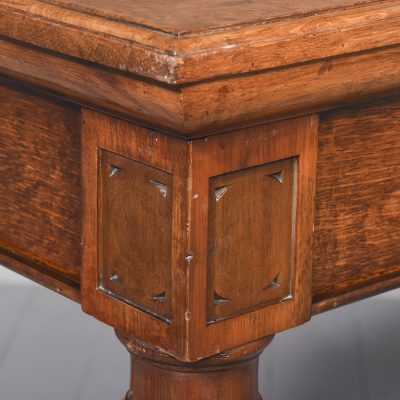Wide William IV Pollard Oak Hall Table - Image 5