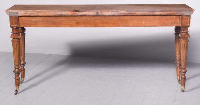 Wide William IV Pollard Oak Hall Table - Image 9