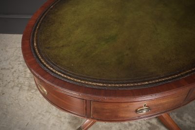 Georgian Mahogany Oval Drum Table - Image 7