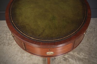 Georgian Mahogany Oval Drum Table - Image 8