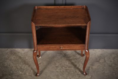 Georgian Oak Country House Bedside Table - Image 5