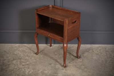 Georgian Oak Country House Bedside Table - Image 6