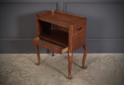 Georgian Oak Country House Bedside Table - Image 7