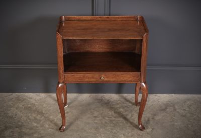 Georgian Oak Country House Bedside Table - Image 8