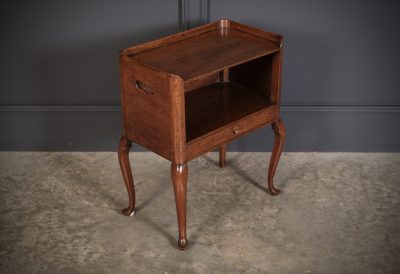Georgian Oak Country House Bedside Table - Image 2