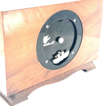 Stunning Vintage Art deco Elliott 8-Day Mantel Clock – Burr Walnut - Image 5