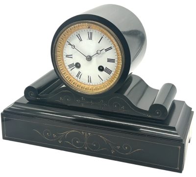 Victorian Drum Head Slate Mantel Clock – 8 Day striking Clock - Image 5