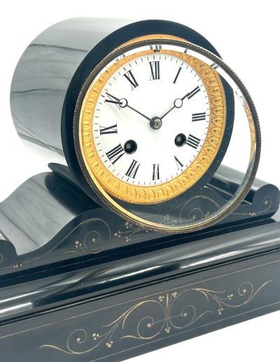 Victorian Drum Head Slate Mantel Clock – 8 Day striking Clock - Image 8