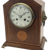 Edwardian French Inlaid Bracket Clock – 8 Day striking Clock - Image 8