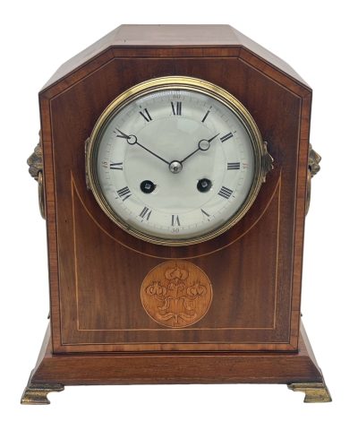 Edwardian French Inlaid Bracket Clock – 8 Day striking Clock