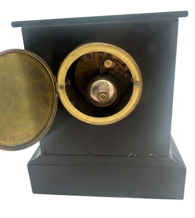 Fabulous Edwardian Marble & Slate Mantel Clock – 8 Day bell striking Clock - Image 5