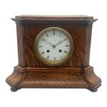 Lovely Edwardian architectural Oak Case Mantel Clock – 8 Day gong striking Clock Mantel Clock Antique Clocks