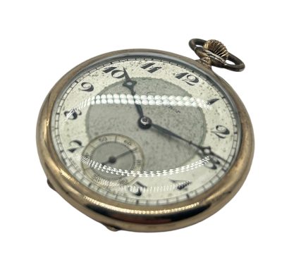 Fabulous Antique Rolled Gold Gentleman’s Dress Open Face Pocket Watch - Image 3