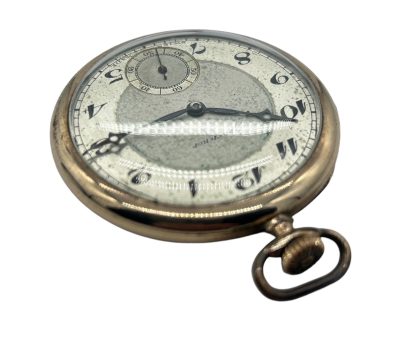 Fabulous Antique Rolled Gold Gentleman’s Dress Open Face Pocket Watch - Image 5