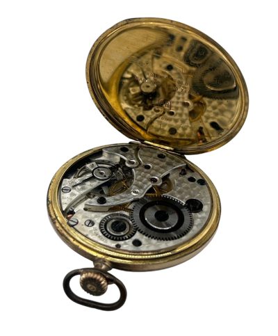 Fabulous Antique Rolled Gold Gentleman’s Dress Open Face Pocket Watch - Image 6