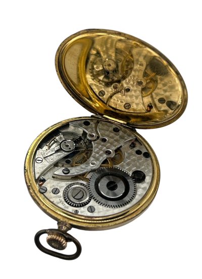 Fabulous Antique Rolled Gold Gentleman’s Dress Open Face Pocket Watch - Image 7