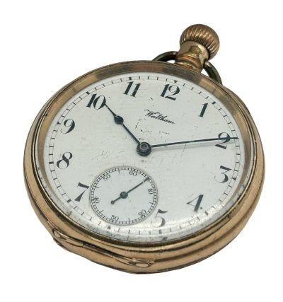 Exquisite Antique Waltham Rolled Gold Case Pocket Watch – ca 1910 - Image 3
