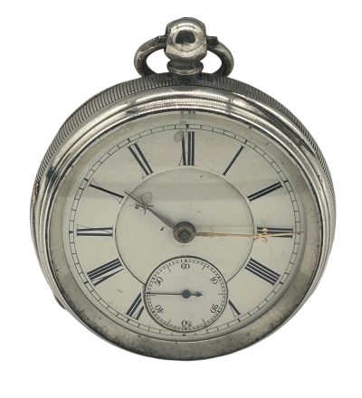 Awesome Antique English Fusee Silver Case Pocket Watch – ca 1887