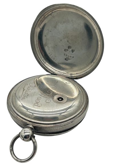 Awesome Antique English Fusee Silver Case Pocket Watch – ca 1887 - Image 8