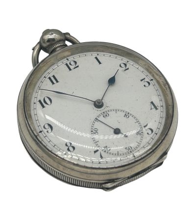 Awesome Antique English Silver Case Open face Pocket Watch - Image 2
