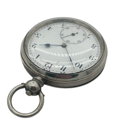 Awesome Antique English Silver Case Open face Pocket Watch - Image 4