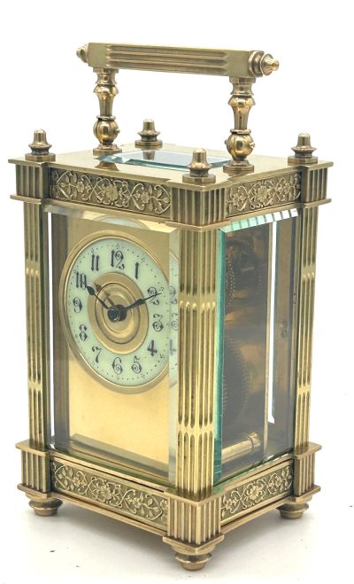 Fantastic Antique Edwardian French 8 day Carriage clock– ca 1900 - Image 3