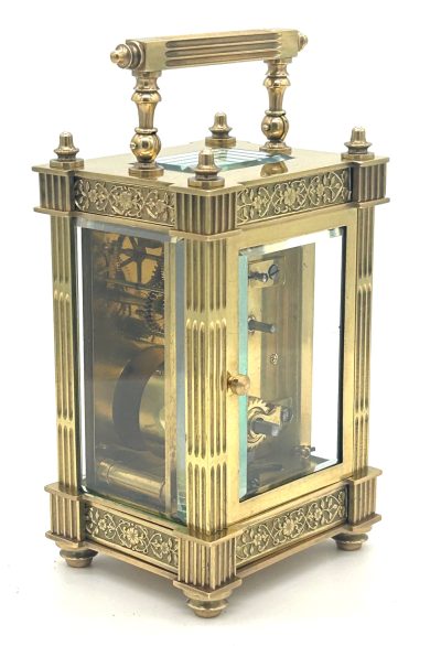 Fantastic Antique Edwardian French 8 day Carriage clock– ca 1900 - Image 6