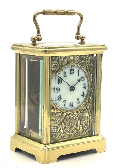 Stunning Antique French 8 day Carriage clock – ca 1900 - Image 8